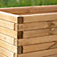 Primrose Pine Raised Flower Bed Planed Trough Planter - Treated Durable Pine & Responsibly Sourced Timber 100cm
