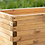 Primrose Pine Raised Flower Bed Planed Trough Planter - Treated Durable Pine & Responsibly Sourced Timber 180cm