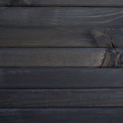Primrose Pine Wood Raised Trough Outdoor Patio Planter in Grey  140cm