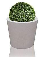 Primrose Poly-Terrazzo White Round Garden Ornamental Planter 60cm