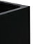 Primrose Polystone Large Black Tall Outdoor Patio Cube Planter 79cm