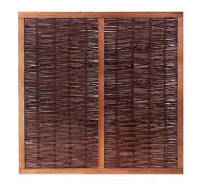 Primrose Premium Framed Willow Hurdle Natural Handwoven Fence Panel 6ft x 3ft