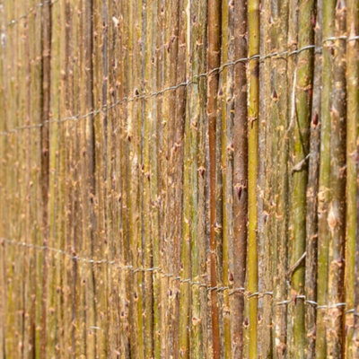 Primrose Premium Willow Natural Garden Screening Roll Privacy Border W5m x H1.2m - 3