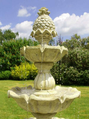 Primrose Regal Antique Effect 3-Tier Water Fountain 150cm