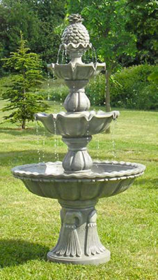 Primrose Regal Stone Effect 3-Tier Water Fountain 150cm