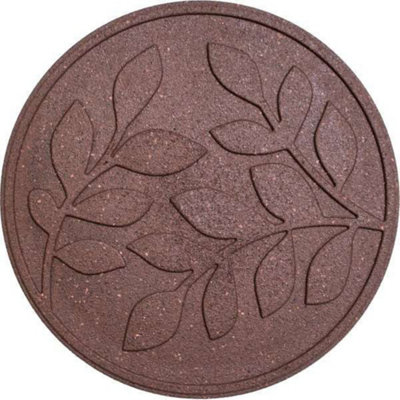 Primrose Reversible EcoTrend Outdoor Garden Stepping Stone Leaves in Terracotta 46cm