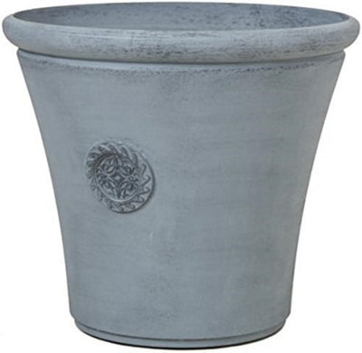 Primrose Round Square Tuscan Planters Lightweight Continental Grey Stone and Resin Composite Plant Pot 45cm