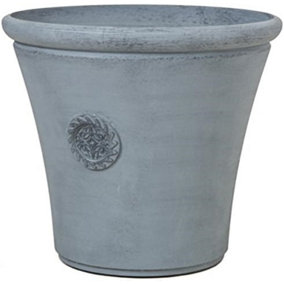 Primrose Round Square Tuscan Planters Lightweight Continental Grey Stone and Resin Composite Plant Pot 45cm