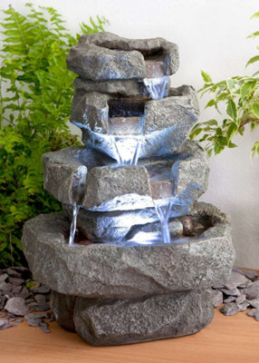 Primrose Shubunkin Spills 4-Tier Cascading Water Feature with