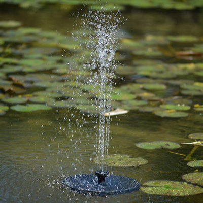 Primrose Solar Powered Round Floating Water Feature 16cm