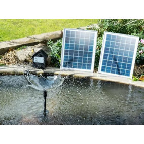 Primrose Solar Water Pump Kit with Lights & Battery Backup 1550LPH