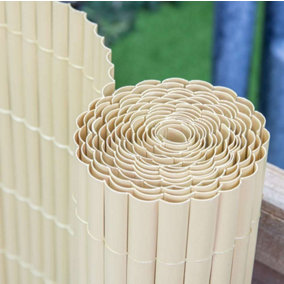 Primrose Split Bamboo Plastic Privacy Border Artificial Garden Fence Screening Roll 4m x 1.5m