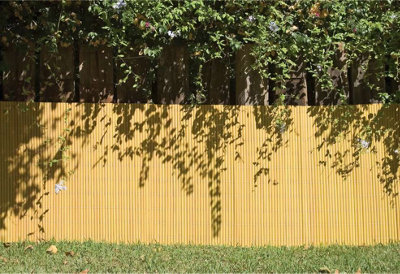 Primrose Split Bamboo Plastic Privacy Border Artificial Garden Fence Screening Roll 4m x 1m - 4
