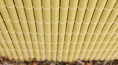 Primrose Split Bamboo Plastic Privacy Border Artificial Garden Fence Screening Roll 4m x 1m - 5