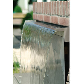 Primrose Stainless Steel Waterfall Cascade - Sheer descent - Rear Supply L30cm