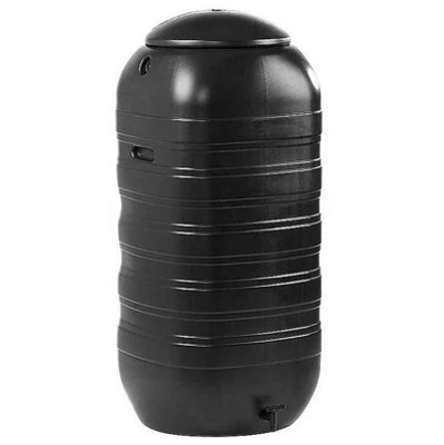 Primrose Super Space Saver Water Butt Black 250L