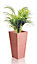 Primrose Terracotta Fibrecotta Tall Flared Square Planter 39cm