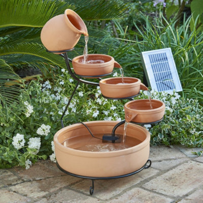 Solar Water Fountain with Backup Battery