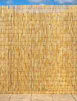 Primrose Thick Natural Bamboo Style Reed Outdoor Screening Patio Fencing W300cm x H200cm