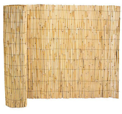 Primrose Thick Natural Bamboo Style Reed Outdoor Screening Patio Fencing W300cm x H200cm - 4