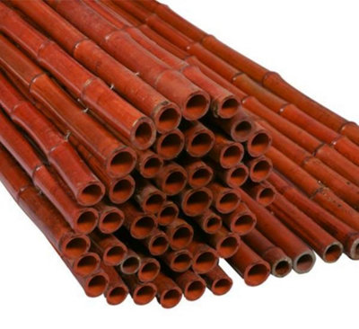 Primrose Thick Red Natural Bamboo Screening Roll Privacy Border Screen 1.9m x 1.8m - 7