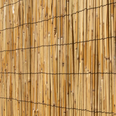 Primrose Thick Reed Bamboo Style Natural Screening Roll Garden Privacy ...