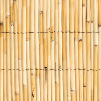 Primrose Thick Reed Bamboo Style Natural Screening Roll Garden Privacy Fence 4m x 2m - 5