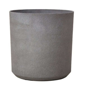 Primrose Volcanic Grey Cylinder Round Outdoor Plant Pot Planter 43cm