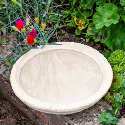 Primrose Wilson Stone Bird Bath Water Drinking Bowl D38cm - 4