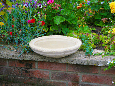 Primrose Wilson Stone Bird Bath Water Drinking Bowl D38cm - 5