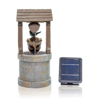 Primrose Wishing Well Solar Water Feature H50cm