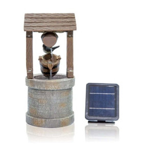 Primrose Wishing Well Solar Water Feature H50cm