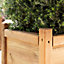 Primrose Wooden Tapered Pine Cube Planter Garden Flower Pot 65cm