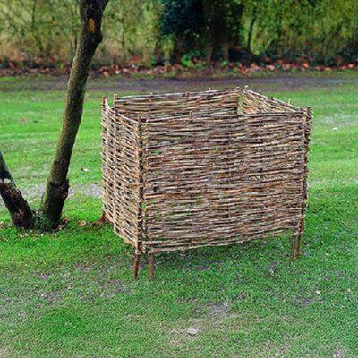 Primrose Woven Hazel Wood Compost for Outdoor Composting Bin 900 Litres ...