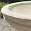 Primrose Yorkshire Rose Patterned Stone Bird Bath Outdoor H38cm