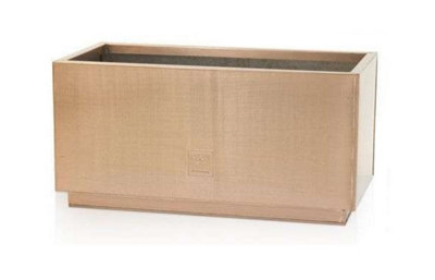 Primrose Zinc Galvanised Kick-Bottom Trough Planter in Copper 80cm