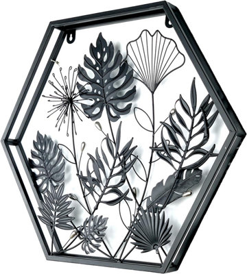 Primus Hexagonal 3D Floral Wall Art