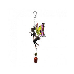 Primus Pink/Yellow Hanging Fairy Bell Chime