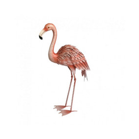 Primus Small Hand painted Finish Metal Flamingo