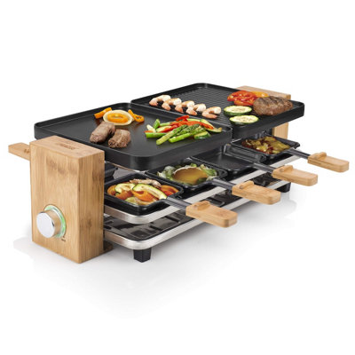 Princess 162910 Pure 8 Table Top Raclette Grill, 8 Persons