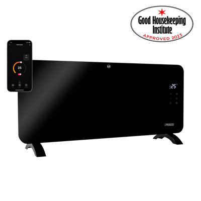 Princess 348200 Smart Glass Panel Heater 2000W Black
