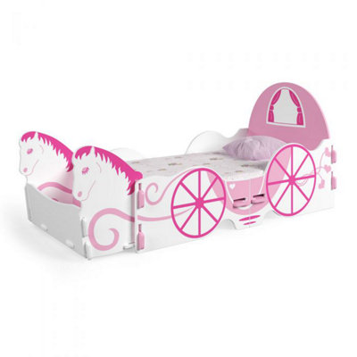 Princess Carriage Novelty Junior Toddler Kids Bed, Bedroom Furniture