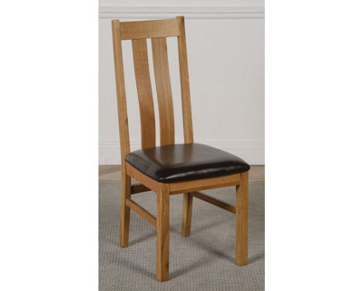 Princeton Solid Oak Dining Chairs for Dining Room or Kitchen