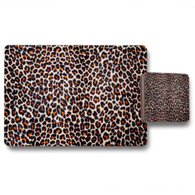 Print of Leopard Skin (Placemat & Coaster Set) / Default Title