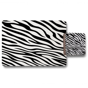 Print of Zebra Stripes (Placemat & Coaster Set) / Default Title