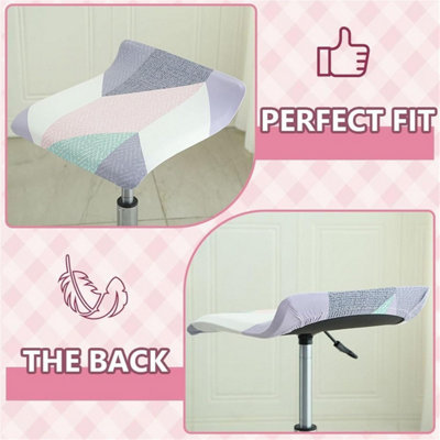Printed Bar Stool Cover Set of 1, Universal Seat with Elastic Bottom ...