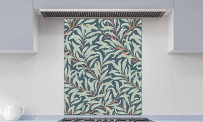 Printed Glass Kitchen Splashback - Willow Bough by William Morris - Art ...