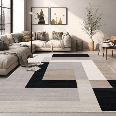 Printed Rug Living Room Extra Large Area 200x290 cm - Modern Rugs ...