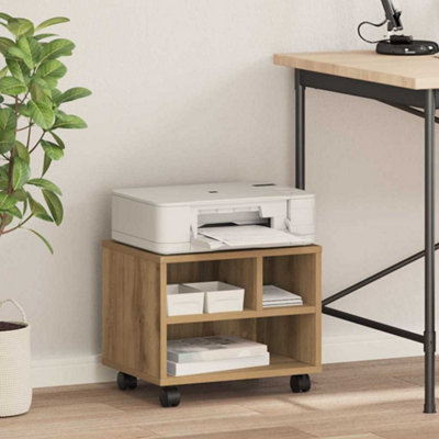 Printer Stand Artisan oak 41 x 32 x 33.5 cm Engineered wood