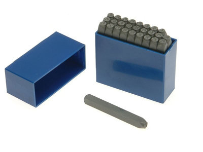 Priory 181- 12.0mm Set of Letter Punches 1/2in